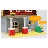 HYSTOYS HONGYUANSHENG AOLEDUOTOYS HG-1421 1421 HG1421 Xếp hình kiểu    Family House Nhà ông Ngoại 83 khối