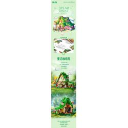 GUDI 52007 non  NGÔI NHÀ MƠ ƯỚC QUÁN CÀ PHÊ CỔ TÍCH bộ đồ chơi xếp lắp ráp ghép mô hình DREAM HOUSE 546 khối