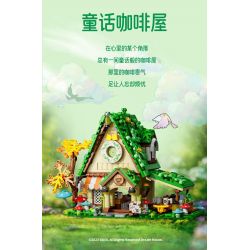 GUDI 52007 non  NGÔI NHÀ MƠ ƯỚC QUÁN CÀ PHÊ CỔ TÍCH bộ đồ chơi xếp lắp ráp ghép mô hình DREAM HOUSE 546 khối
