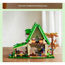 GUDI 52007 non  NGÔI NHÀ MƠ ƯỚC QUÁN CÀ PHÊ CỔ TÍCH bộ đồ chơi xếp lắp ráp ghép mô hình DREAM HOUSE 546 khối