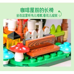 GUDI 52007 non  NGÔI NHÀ MƠ ƯỚC QUÁN CÀ PHÊ CỔ TÍCH bộ đồ chơi xếp lắp ráp ghép mô hình DREAM HOUSE 546 khối