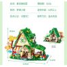GUDI 52007 non  NGÔI NHÀ MƠ ƯỚC QUÁN CÀ PHÊ CỔ TÍCH bộ đồ chơi xếp lắp ráp ghép mô hình DREAM HOUSE 546 khối