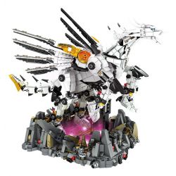 Bozhi 8092 non  AI-X NGỰA TRẮNG CÓ CÁNH BAY LÊN THIẾT BỊ DI ĐỘNG TỐC bộ đồ chơi xếp lắp ráp ghép mô hình AI-X SOARING WITH OPEN WINGS 2150 khối