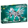 Bozhi 8092 non  AI-X NGỰA TRẮNG CÓ CÁNH BAY LÊN THIẾT BỊ DI ĐỘNG TỐC bộ đồ chơi xếp lắp ráp ghép mô hình AI-X SOARING WITH OPEN WINGS 2150 khối