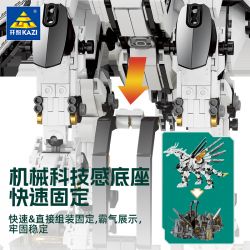 Bozhi 8092 non  AI-X NGỰA TRẮNG CÓ CÁNH BAY LÊN THIẾT BỊ DI ĐỘNG TỐC bộ đồ chơi xếp lắp ráp ghép mô hình AI-X SOARING WITH OPEN WINGS 2150 khối