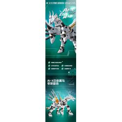 Bozhi 8092 non  AI-X NGỰA TRẮNG CÓ CÁNH BAY LÊN THIẾT BỊ DI ĐỘNG TỐC bộ đồ chơi xếp lắp ráp ghép mô hình AI-X SOARING WITH OPEN WINGS 2150 khối