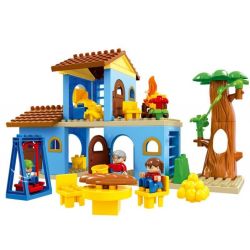 HYSTOYS HONGYUANSHENG AOLEDUOTOYS HG-1423 1423 HG1423 Xếp hình kiểu    Family House Nhà Bà Ngoại 53 khối