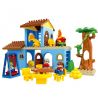 HYSTOYS HONGYUANSHENG AOLEDUOTOYS HG-1423 1423 HG1423 Xếp hình kiểu    Family House Nhà Bà Ngoại 53 khối