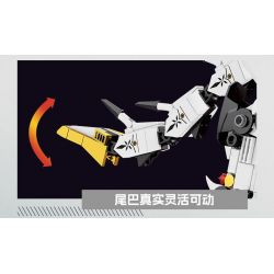 Bozhi 8092 non  AI-X NGỰA TRẮNG CÓ CÁNH BAY LÊN THIẾT BỊ DI ĐỘNG TỐC bộ đồ chơi xếp lắp ráp ghép mô hình AI-X SOARING WITH OPEN WINGS 2150 khối