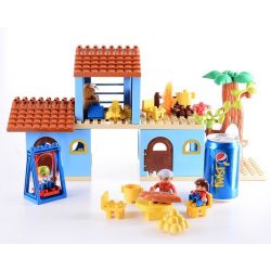 HYSTOYS HONGYUANSHENG AOLEDUOTOYS HG-1423 1423 HG1423 Xếp hình kiểu    Family House Nhà Bà Ngoại 53 khối