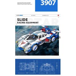 JIESTAR 92033 non  XE ĐUA CÔNG THỨC CỰC KỲ THÔNG MINH ASLADA GSX tỷ lệ 1:8 bộ đồ chơi xếp lắp ráp ghép mô hình  SUGO ASURADA G.S.X Kỹ Thuật Công Nghệ Cao Mô Hình Phương Tiện 3907 khối