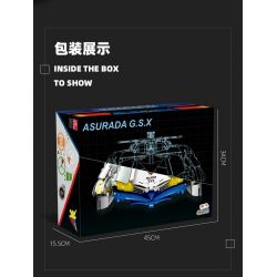 JIESTAR 92033 non  XE ĐUA CÔNG THỨC CỰC KỲ THÔNG MINH ASLADA GSX tỷ lệ 1:8 bộ đồ chơi xếp lắp ráp ghép mô hình  SUGO ASURADA G.S.X Kỹ Thuật Công Nghệ Cao Mô Hình Phương Tiện 3907 khối
