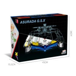 JIESTAR 92033 non  XE ĐUA CÔNG THỨC CỰC KỲ THÔNG MINH ASLADA GSX tỷ lệ 1:8 bộ đồ chơi xếp lắp ráp ghép mô hình  SUGO ASURADA G.S.X Kỹ Thuật Công Nghệ Cao Mô Hình Phương Tiện 3907 khối