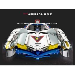 JIESTAR 92033 non  XE ĐUA CÔNG THỨC CỰC KỲ THÔNG MINH ASLADA GSX tỷ lệ 1:8 bộ đồ chơi xếp lắp ráp ghép mô hình  SUGO ASURADA G.S.X Kỹ Thuật Công Nghệ Cao Mô Hình Phương Tiện 3907 khối