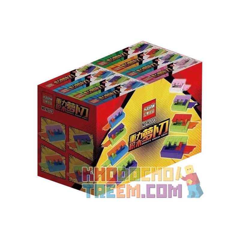 HJLEPIN HJ223 non  DAO CÀ RỐT TRỌNG LỰC bộ đồ chơi xếp lắp ráp ghép mô hình Creator GRAVITY RADISH KNIFE Sáng Tạo