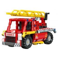 RUIZHIBEE 851 non  SIÊU XE CỨU HỎA bộ đồ chơi xếp lắp ráp ghép mô hình  SUPER FIRE TRUCK Kỹ Thuật Công Nghệ Cao Mô Hình Phương Tiện 232 khối