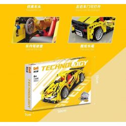 YONGLEXING 11030 non  XE KÉO LÙI MÀU VÀNG bộ đồ chơi xếp lắp ráp ghép mô hình  Kỹ Thuật Công Nghệ Cao Mô Hình Phương Tiện 312 khối