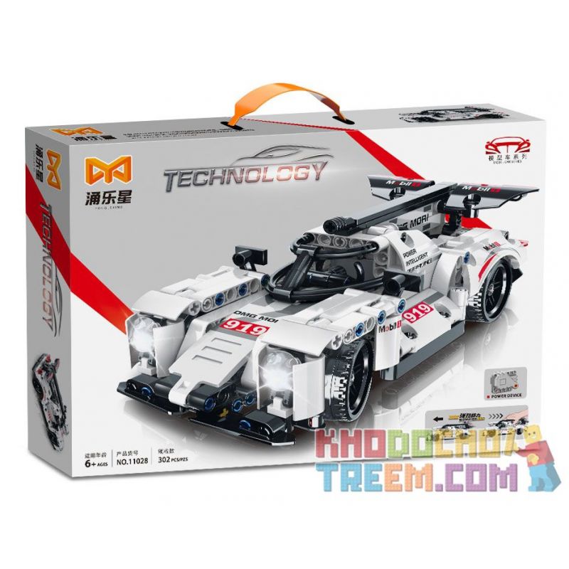 YONGLEXING 11028 non  XE KÉO MÀU TRẮNG bộ đồ chơi xếp lắp ráp ghép mô hình  Kỹ Thuật Công Nghệ Cao Mô Hình Phương Tiện 302 khối