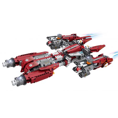 GBL KY1109 1109 non  HẠM ĐỘI THÁM HIỂM KHÔNG GIAN CON TÀU NGOÀI HÀNH TINH BIẾN DẠNG BZ-1 bộ đồ chơi xếp lắp ráp ghép mô hình  ADVENTURER FLEET Kỹ Thuật Công Nghệ Cao Mô Hình Phương Tiện 864 khối