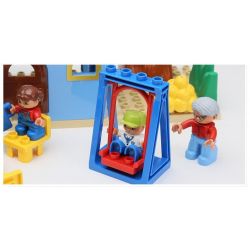 HYSTOYS HONGYUANSHENG AOLEDUOTOYS HG-1423 1423 HG1423 Xếp hình kiểu    Family House Nhà Bà Ngoại 53 khối