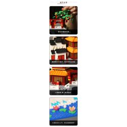 WANGE LIGAO DR.LUCK 6232 non  THUYỀN SƠN SÔNG TẦN HOÀI bộ đồ chơi xếp lắp ráp ghép mô hình Creator QINHUAI RIVER PAINTED BOAT Sáng Tạo 1353 khối