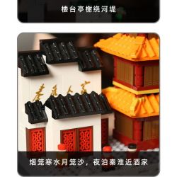 WANGE LIGAO DR.LUCK 6232 non  THUYỀN SƠN SÔNG TẦN HOÀI bộ đồ chơi xếp lắp ráp ghép mô hình Creator QINHUAI RIVER PAINTED BOAT Sáng Tạo 1353 khối