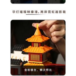 WANGE LIGAO DR.LUCK 6232 non  THUYỀN SƠN SÔNG TẦN HOÀI bộ đồ chơi xếp lắp ráp ghép mô hình Creator QINHUAI RIVER PAINTED BOAT Sáng Tạo 1353 khối