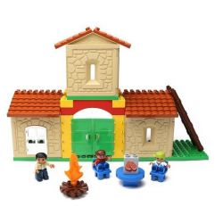 HYSTOYS HONGYUANSHENG AOLEDUOTOYS HG-1424 1424 HG1424 Xếp hình kiểu    Family House Ngôi Nhà Nông Trại 42 khối