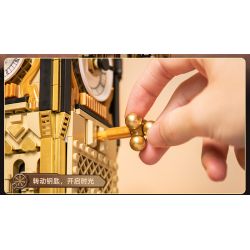 PANTASY 85008 non  CÔNG VIÊN THÁP ĐỒNG HỒ STEAMPUNK bộ đồ chơi xếp lắp ráp ghép mô hình Creator STEAMPUNK CLOCK TOWER PARK Sáng Tạo 2460 khối