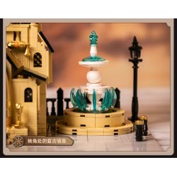 PANTASY 85008 non  CÔNG VIÊN THÁP ĐỒNG HỒ STEAMPUNK bộ đồ chơi xếp lắp ráp ghép mô hình Creator STEAMPUNK CLOCK TOWER PARK Sáng Tạo 2460 khối