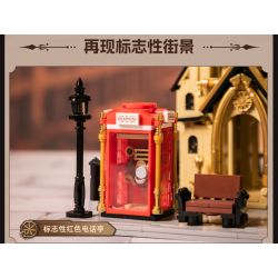 PANTASY 85008 non  CÔNG VIÊN THÁP ĐỒNG HỒ STEAMPUNK bộ đồ chơi xếp lắp ráp ghép mô hình Creator STEAMPUNK CLOCK TOWER PARK Sáng Tạo 2460 khối