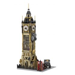 PANTASY 85008 non  CÔNG VIÊN THÁP ĐỒNG HỒ STEAMPUNK bộ đồ chơi xếp lắp ráp ghép mô hình Creator STEAMPUNK CLOCK TOWER PARK Sáng Tạo 2460 khối