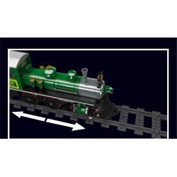 MouldKing 12024 Mould King 12024 non  ĐẦU MÁY XĂNG 4-4-0 bộ đồ chơi xếp lắp ráp ghép mô hình City 4-4-0 STEAM LOCOMOTIVE Thành Phố 1212 khối