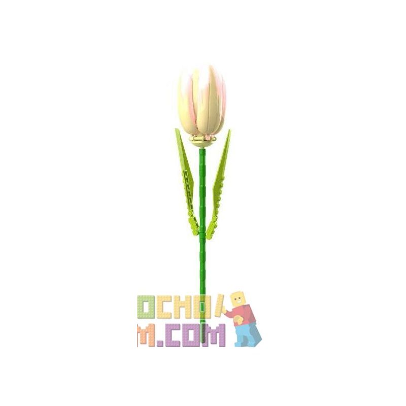 JAKI JK29317 29317 non  NHẬT KÝ THỰC VẬT HOA TULIP NGÔI SAO TỎA SÁNG bộ đồ chơi xếp lắp ráp ghép mô hình Creator Sáng Tạo