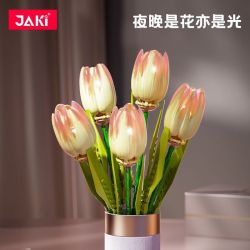 JAKI JK29317 29317 non  NHẬT KÝ THỰC VẬT HOA TULIP NGÔI SAO TỎA SÁNG bộ đồ chơi xếp lắp ráp ghép mô hình Creator Sáng Tạo
