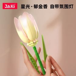 JAKI JK29317 29317 non  NHẬT KÝ THỰC VẬT HOA TULIP NGÔI SAO TỎA SÁNG bộ đồ chơi xếp lắp ráp ghép mô hình Creator Sáng Tạo