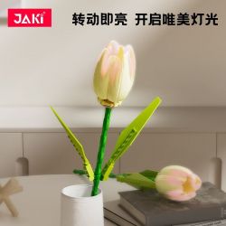 JAKI JK29317 29317 non  NHẬT KÝ THỰC VẬT HOA TULIP NGÔI SAO TỎA SÁNG bộ đồ chơi xếp lắp ráp ghép mô hình Creator Sáng Tạo