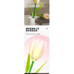 JAKI JK29317 29317 non  NHẬT KÝ THỰC VẬT HOA TULIP NGÔI SAO TỎA SÁNG bộ đồ chơi xếp lắp ráp ghép mô hình Creator Sáng Tạo