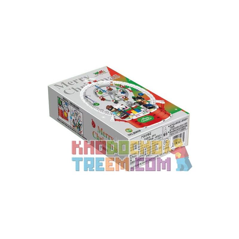 SMALL ANGLE JD010 non  BÁNH XE ĐU QUAY GIÁNG SINH bộ đồ chơi xếp lắp ráp ghép mô hình Creator Sáng Tạo