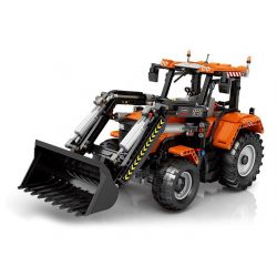 REOBRIX 22024 non  MÁY KÉO ĐANG TẢI bộ đồ chơi xếp lắp ráp ghép mô hình  LOADING TRACTOR Kỹ Thuật Công Nghệ Cao Mô Hình Phương Tiện 1496 khối