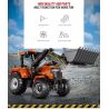 REOBRIX 22024 non  MÁY KÉO ĐANG TẢI bộ đồ chơi xếp lắp ráp ghép mô hình  LOADING TRACTOR Kỹ Thuật Công Nghệ Cao Mô Hình Phương Tiện 1496 khối