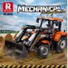 REOBRIX 22024 non  MÁY KÉO ĐANG TẢI bộ đồ chơi xếp lắp ráp ghép mô hình  LOADING TRACTOR Kỹ Thuật Công Nghệ Cao Mô Hình Phương Tiện 1496 khối