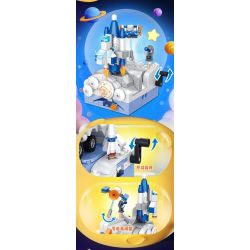 FORANGE FC8602 8602 non  ĐỘI VŨ TRỤ QUDONG 6 MÔ HÌNH TÀU CÓ NGƯỜI LÁI PHƯƠNG TIỆN THÁM HIỂM MẶT TRĂNG TÊN LỬA THẦN CHÂU THĂM DÒ SAO HỎA bộ đồ chơi xếp lắp ráp ghép mô hình 1475 khối