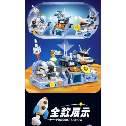 FORANGE FC8602 8602 non  ĐỘI VŨ TRỤ QUDONG 6 MÔ HÌNH TÀU CÓ NGƯỜI LÁI PHƯƠNG TIỆN THÁM HIỂM MẶT TRĂNG TÊN LỬA THẦN CHÂU THĂM DÒ SAO HỎA bộ đồ chơi xếp lắp ráp ghép mô hình 1475 khối