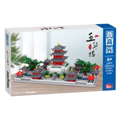 ZHEGAO LZ8271 8271 non  TÒA NHÀ WUHUA THÀNH PHỐ CỔ ĐẠI LÝ bộ đồ chơi xếp lắp ráp ghép mô hình Creator Sáng Tạo 4403 khối
