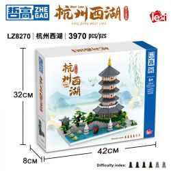 ZHEGAO LZ8270 8270 non  TÒA NHÀ LỊCH SỬ HỒ TÂY HÀNG CHÂU bộ đồ chơi xếp lắp ráp ghép mô hình Creator Sáng Tạo 3976 khối