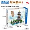 ZHEGAO LZ8270 8270 non  TÒA NHÀ LỊCH SỬ HỒ TÂY HÀNG CHÂU bộ đồ chơi xếp lắp ráp ghép mô hình Creator Sáng Tạo 3976 khối