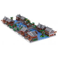 ZHEGAO LZ8273 8273 non  TÒA NHÀ LỊCH SỬ Ô TRẤN bộ đồ chơi xếp lắp ráp ghép mô hình Creator Sáng Tạo 6518 khối