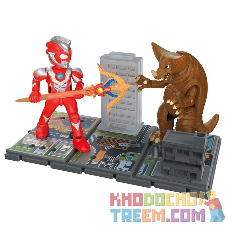 BLOKS 71245 non  PHIÊN BẢN THÁCH ĐẤU SIÊU CỔ ĐIỂN ULTRAMAN ZETA BETA IMPACT VS GOMORA bộ đồ chơi xếp lắp ráp ghép mô hình Movie & Game Phim Và Trò Chơi