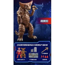 BLOKS 71245 non  PHIÊN BẢN THÁCH ĐẤU SIÊU CỔ ĐIỂN ULTRAMAN ZETA BETA IMPACT VS GOMORA bộ đồ chơi xếp lắp ráp ghép mô hình Movie & Game Phim Và Trò Chơi